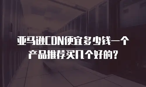 亚马逊cdn便宜多少钱一个产品推荐买几个好的？