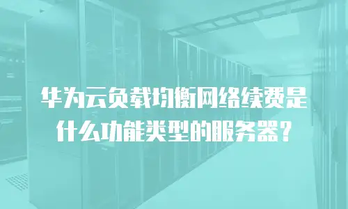 华为云负载均衡网络续费是什么功能类型的服务器？