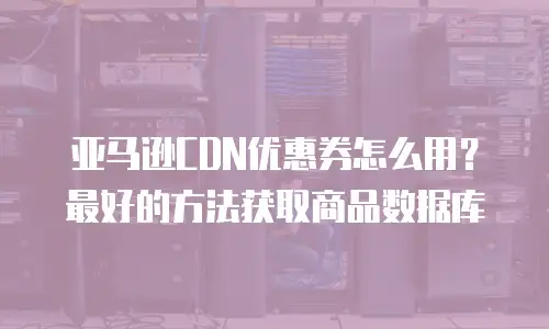 亚马逊CDN优惠券怎么用？最好的方法获取商品数据库