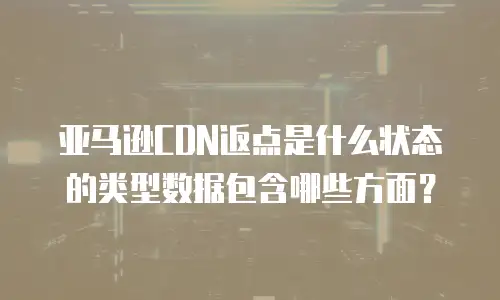 亚马逊CDN返点是什么状态的类型数据包含哪些方面？
