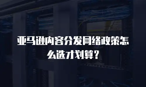 亚马逊内容分发网络政策怎么选才划算？