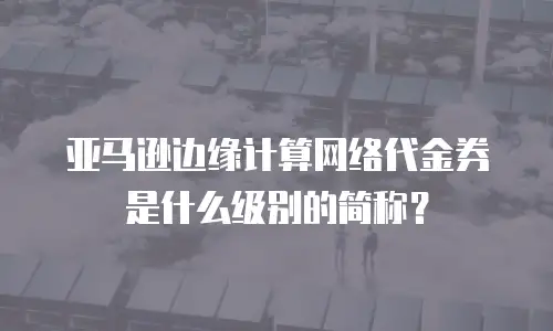 亚马逊边缘计算网络代金券是什么级别的简称？