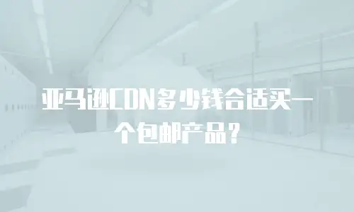亚马逊CDN多少钱合适买一个包邮产品？