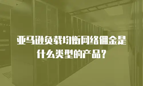 亚马逊负载均衡网络佣金是什么类型的产品？