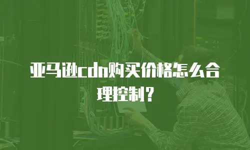亚马逊cdn购买价格怎么合理控制？