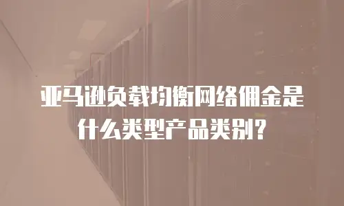 亚马逊负载均衡网络佣金是什么类型产品类别？