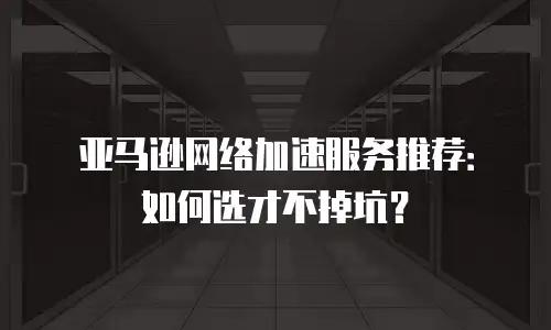 亚马逊网络加速服务推荐：如何选才不掉坑？