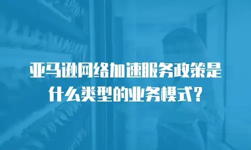 亚马逊网络加速服务政策是什么类型的业务模式？