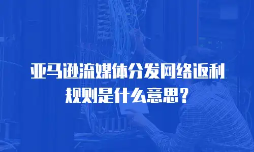 亚马逊流媒体分发网络返利规则是什么意思？