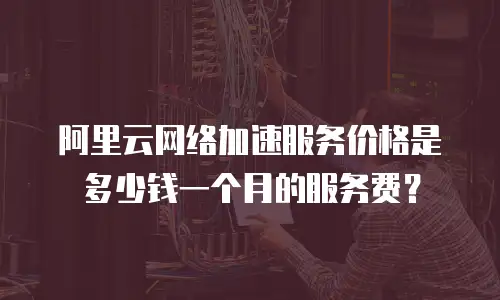 阿里云网络加速服务价格是多少钱一个月的服务费？