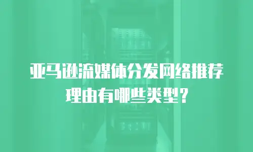 亚马逊流媒体分发网络推荐理由有哪些类型？