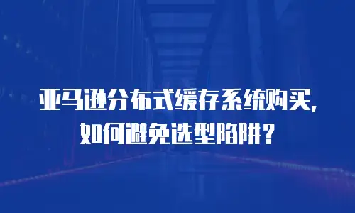 亚马逊分布式缓存系统购买，如何避免选型陷阱？