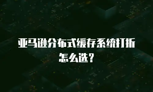 亚马逊分布式缓存系统打折怎么选？
