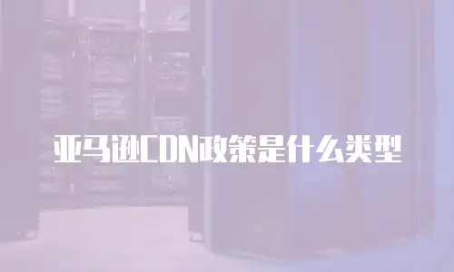 亚马逊CDN政策是什么类型