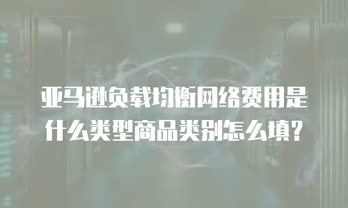 亚马逊负载均衡网络费用是什么类型商品类别怎么填？