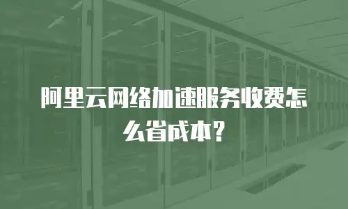 阿里云网络加速服务收费怎么省成本？