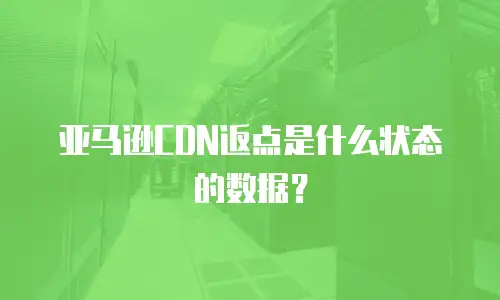 亚马逊CDN返点是什么状态的数据？