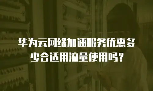 华为云网络加速服务优惠多少合适用流量使用吗？