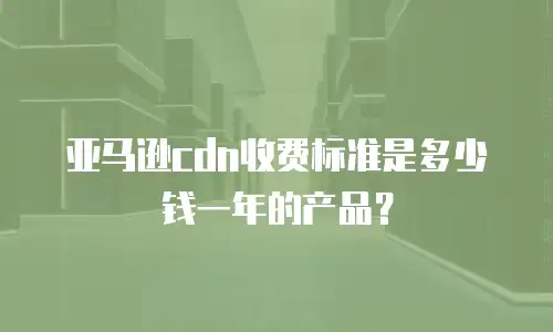 亚马逊cdn收费标准是多少钱一年的产品？