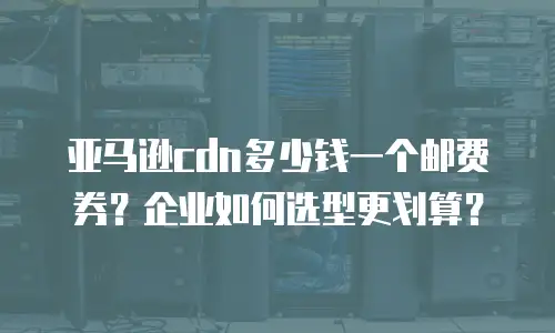 亚马逊cdn多少钱一个邮费券？企业如何选型更划算？