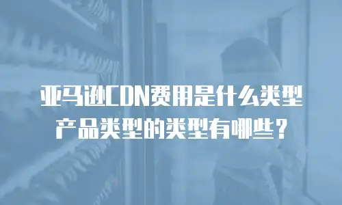 亚马逊CDN费用是什么类型产品类型的类型有哪些？