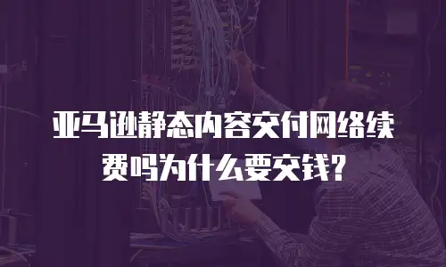 亚马逊静态内容交付网络续费吗为什么要交钱？