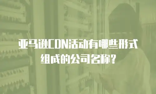 亚马逊CDN活动有哪些形式组成的公司名称？