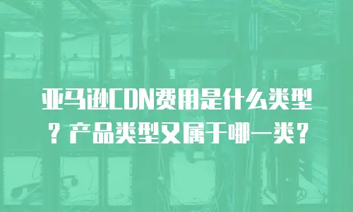 亚马逊CDN费用是什么类型？产品类型又属于哪一类？