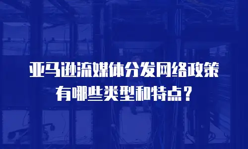 亚马逊流媒体分发网络政策有哪些类型和特点？