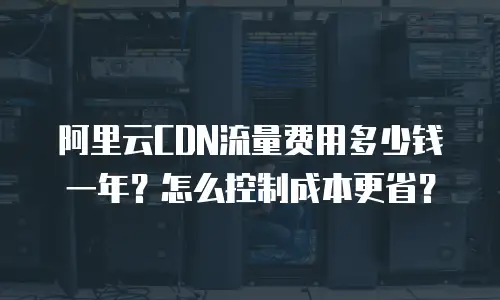 阿里云CDN流量费用多少钱一年？怎么控制成本更省？