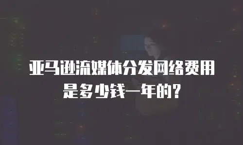 亚马逊流媒体分发网络费用是多少钱一年的？