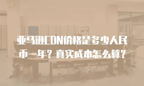 亚马逊CDN价格是多少人民币一年？真实成本怎么算？