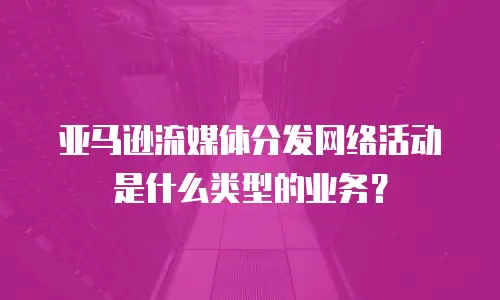 亚马逊流媒体分发网络活动是什么类型的业务？