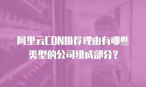 阿里云CDN推荐理由有哪些类型的公司组成部分？
