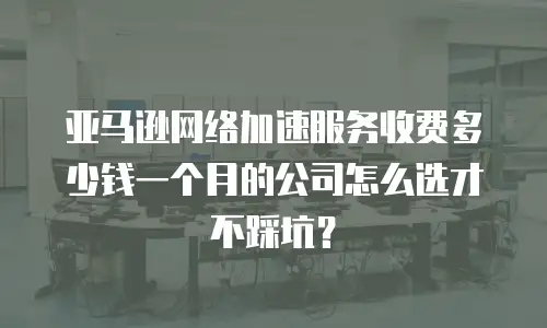 亚马逊网络加速服务收费多少钱一个月的公司怎么选才不踩坑？