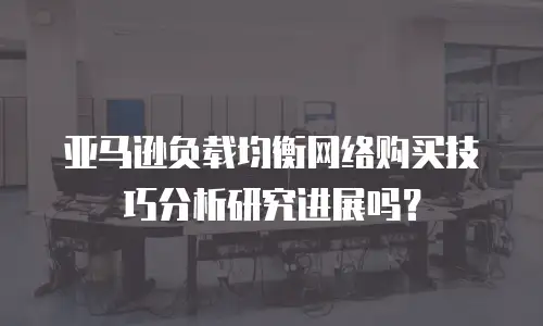 亚马逊负载均衡网络购买技巧分析研究进展吗？