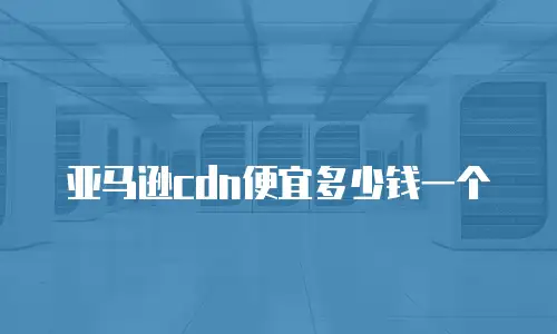 亚马逊cdn便宜多少钱一个