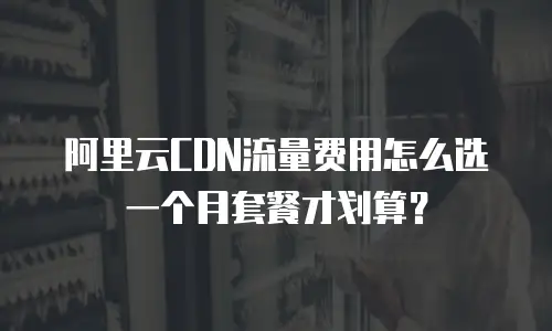 阿里云CDN流量费用怎么选一个月套餐才划算？