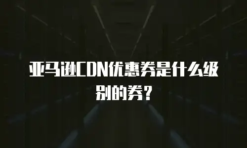 亚马逊CDN优惠券是什么级别的券？