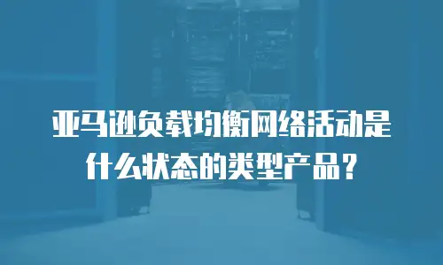 亚马逊负载均衡网络活动是什么状态的类型产品？