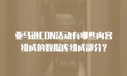 亚马逊CDN活动有哪些内容组成的数据库组成部分？