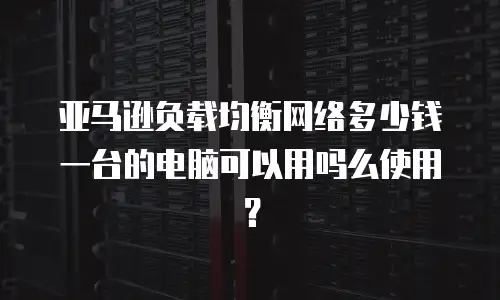 亚马逊负载均衡网络多少钱一台的电脑可以用吗么使用？