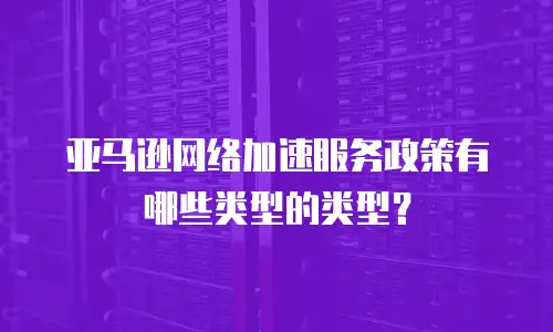 亚马逊网络加速服务政策有哪些类型的类型？