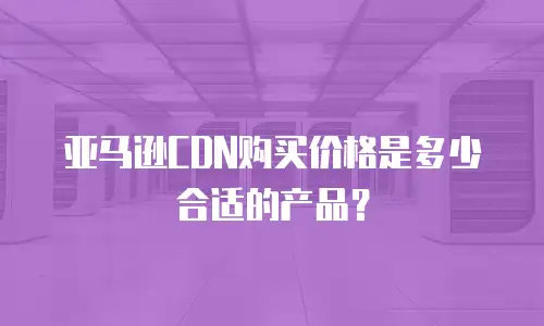 亚马逊CDN购买价格是多少合适的产品？