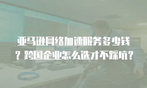 亚马逊网络加速服务多少钱？跨国企业怎么选才不踩坑？