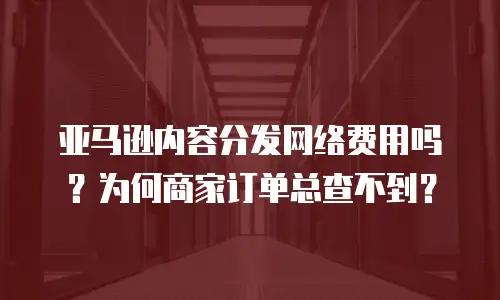 亚马逊内容分发网络费用吗？为何商家订单总查不到？