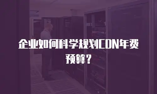 企业如何科学规划CDN年费预算？