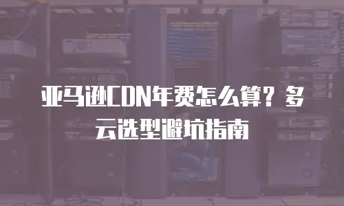 亚马逊CDN年费怎么算？多云选型避坑指南