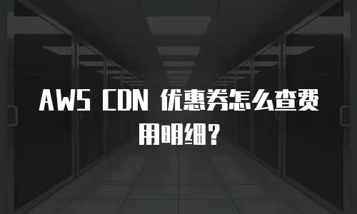 AWS CDN 优惠券怎么查费用明细？