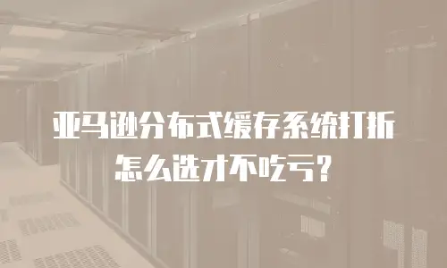 亚马逊分布式缓存系统打折怎么选才不吃亏？
